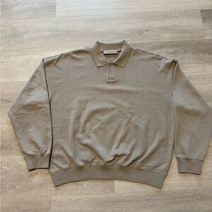 Essentials Beige Knit Polo AUTHENTIC